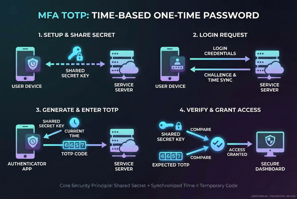 MFA TOTP flujo descriptivo