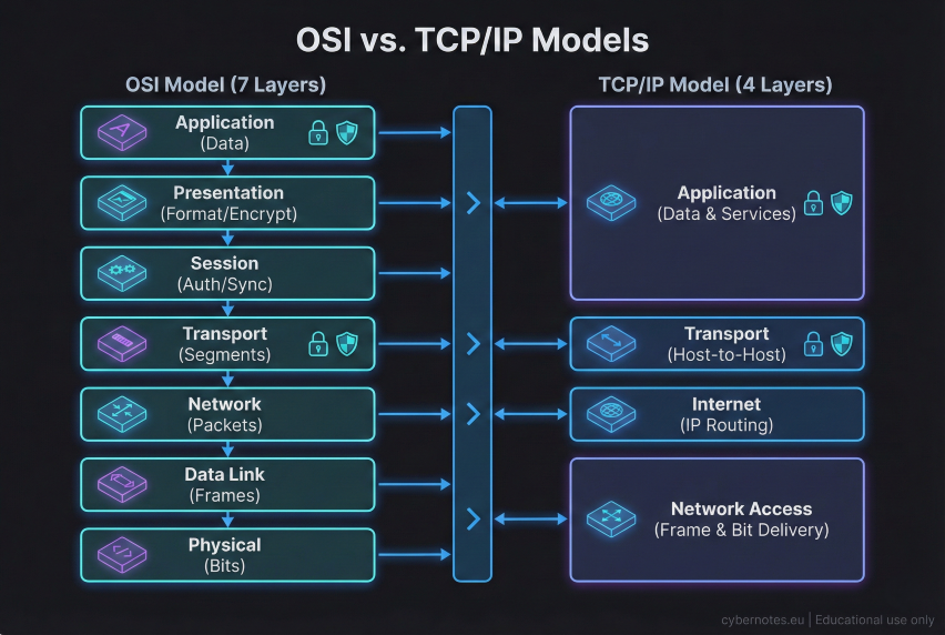 OSI vs TCPIP